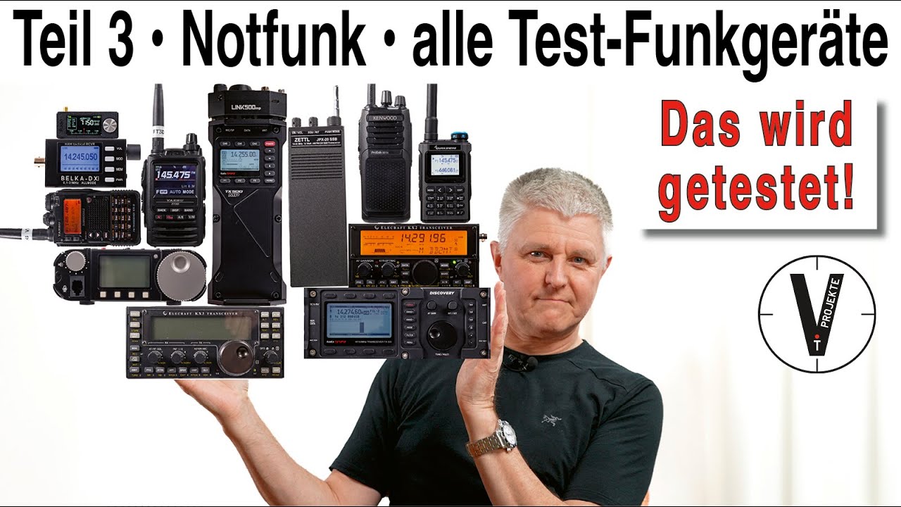Teil 3 Notfunk 2026 (Deutschland): 16 Test-Funkgeräte vorgestellt + KW-Empfänger & Zubehör | Emcomm