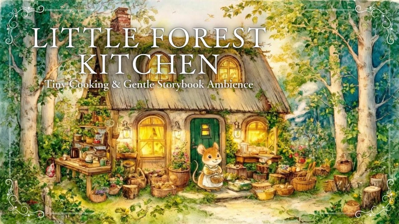The Little Kitchen in a Forest Home 🏠️ | Tiny Cooking & Gentle Storybook Ambience