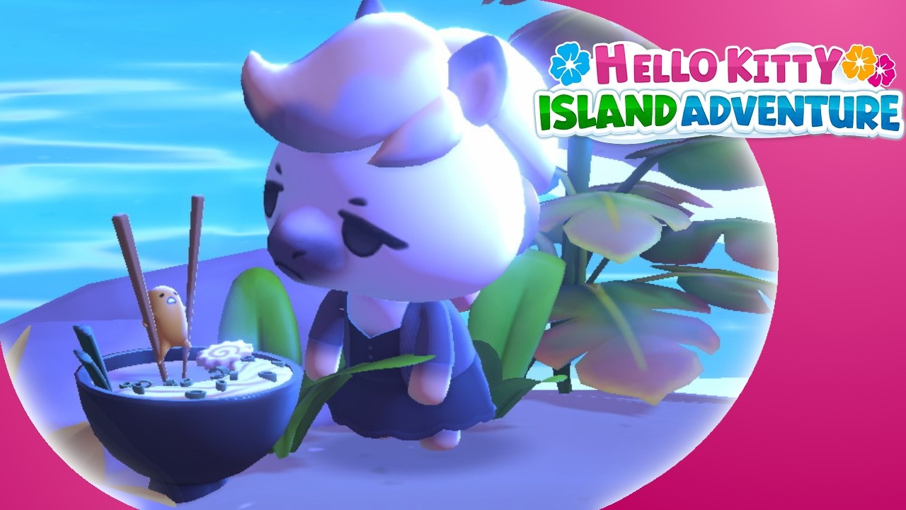 fishing for a comedian - hello kitty island adventure