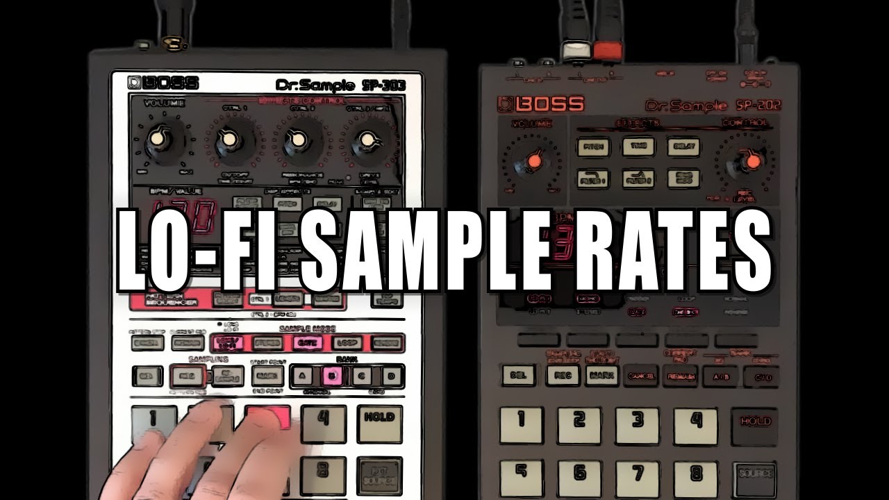 BOSS SP-303 & SP-202: Lo-Fi Sample Rates