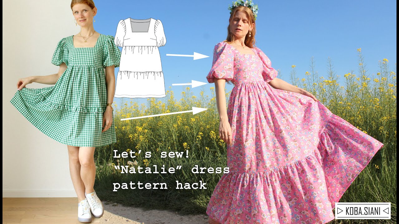 Cottagecore milkmaid dress pattern hack- sew a spring princess dress with me!