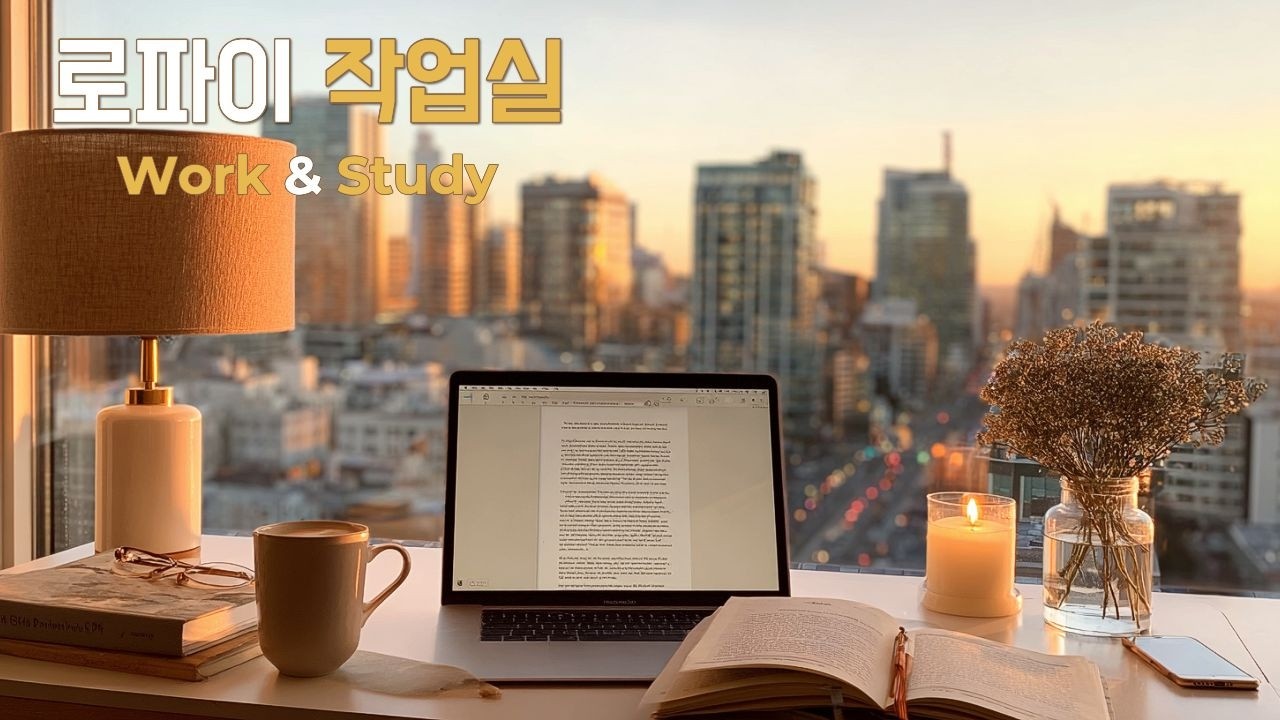 ☕ 로파이 작업실 Vol.23 | Deep Focus Lo-fi Ambient Instrumental (Work & Study, No Vocals, Background)