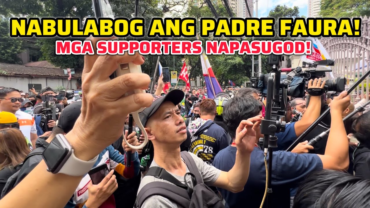 NABULABOG ANG PADRE FAURA! MGA SUPPORTERS NAPASUGOD! 