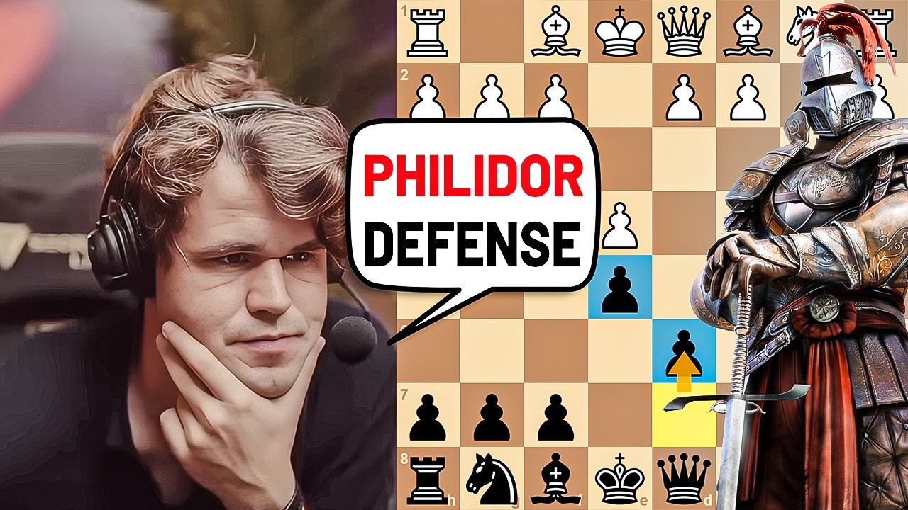Магнус сокрушает своего противника с помощью защиты Филидора! ♟️🔥