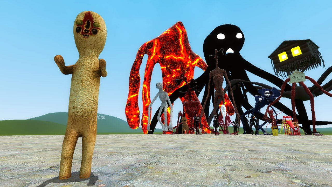 SCP-173 VS TREVOR HENDERSON CREATURES!! Garry's Mod Sandbox
