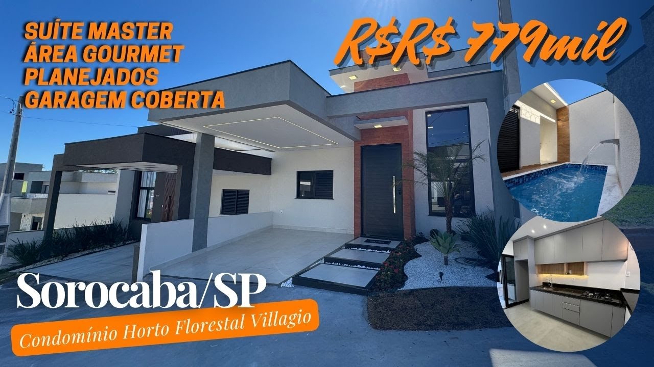 Sorocaba/SP-Condominio Horto Florestal Villagio - Planejados, Suíte, Área Gourmet e muito mais