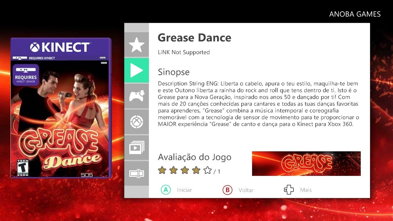 15 Minutos Jogando: Grease Dance de Kinect (Xbox 360) Full HD - 1080