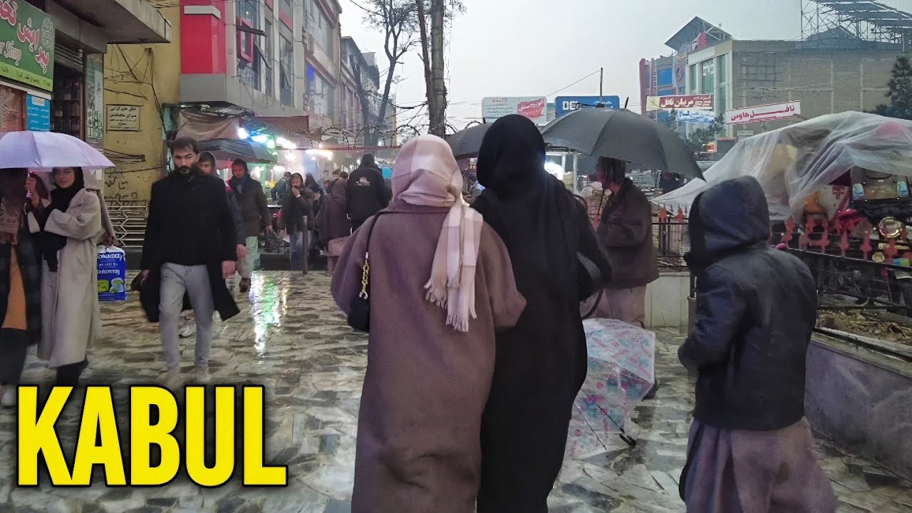Afghanistan 4K Walking Tour 2026 | Rainy Day in Kabul (FULL WALK)
