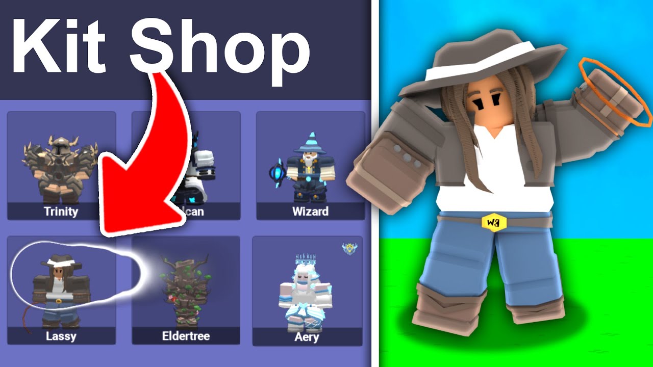 I let an EYE TRACKER choose my KIT in Roblox Bedwars..