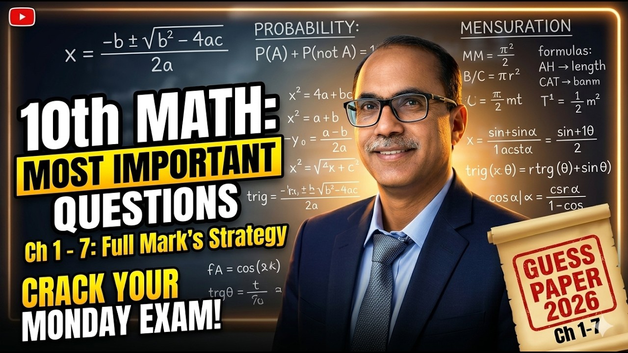 10th Class Math Guess Paper 2026 | Score 75/75 in Monday's Exam!