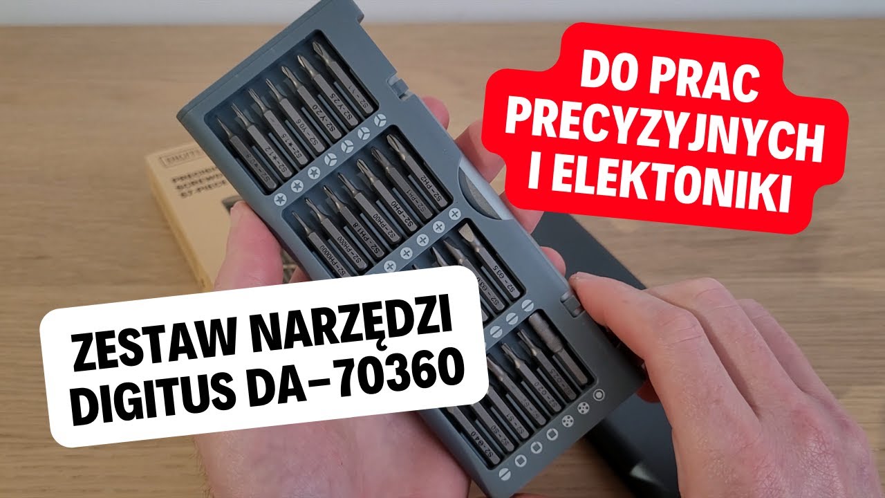 Zestaw narzędzi DIGITUS DA-70360 do prac precyzyjnych, elektroniki i mechaniki TEST i RECENZJA