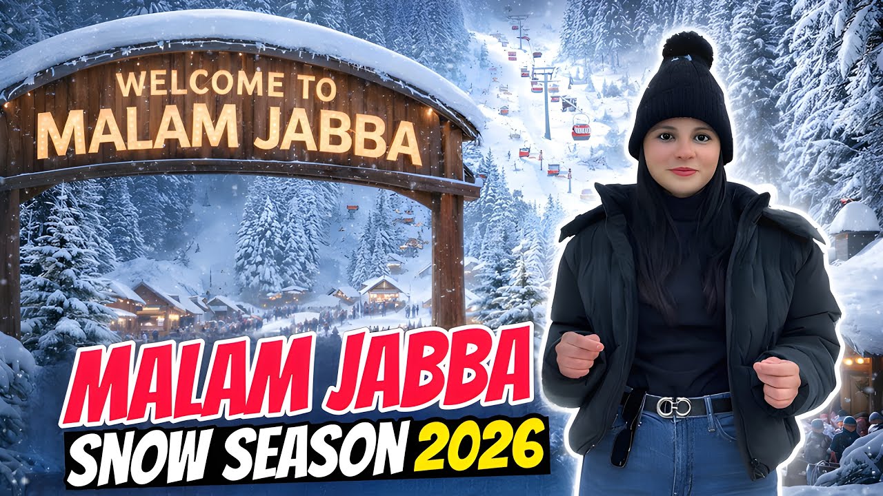 “Rawalpindi to Swat Malam Jabba by Road 🚕| Snow Fall & Winter Vibes❄️🥶
