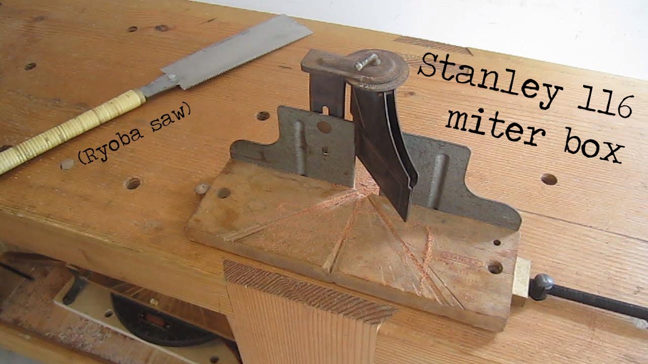 Stanley 116 miter box (can be used with a Japanese saw)