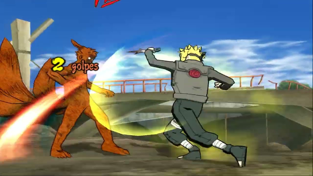 {Minato Vs Bijuus (Bestas com Cauda)} Naruto Shippuden Ultimate Ninja 5