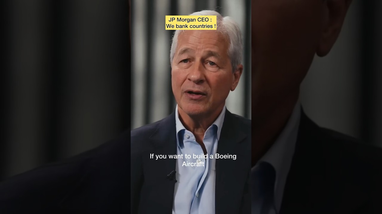 JP Morgan CEO : We bank countries ! #jpmorgan #finance #investing