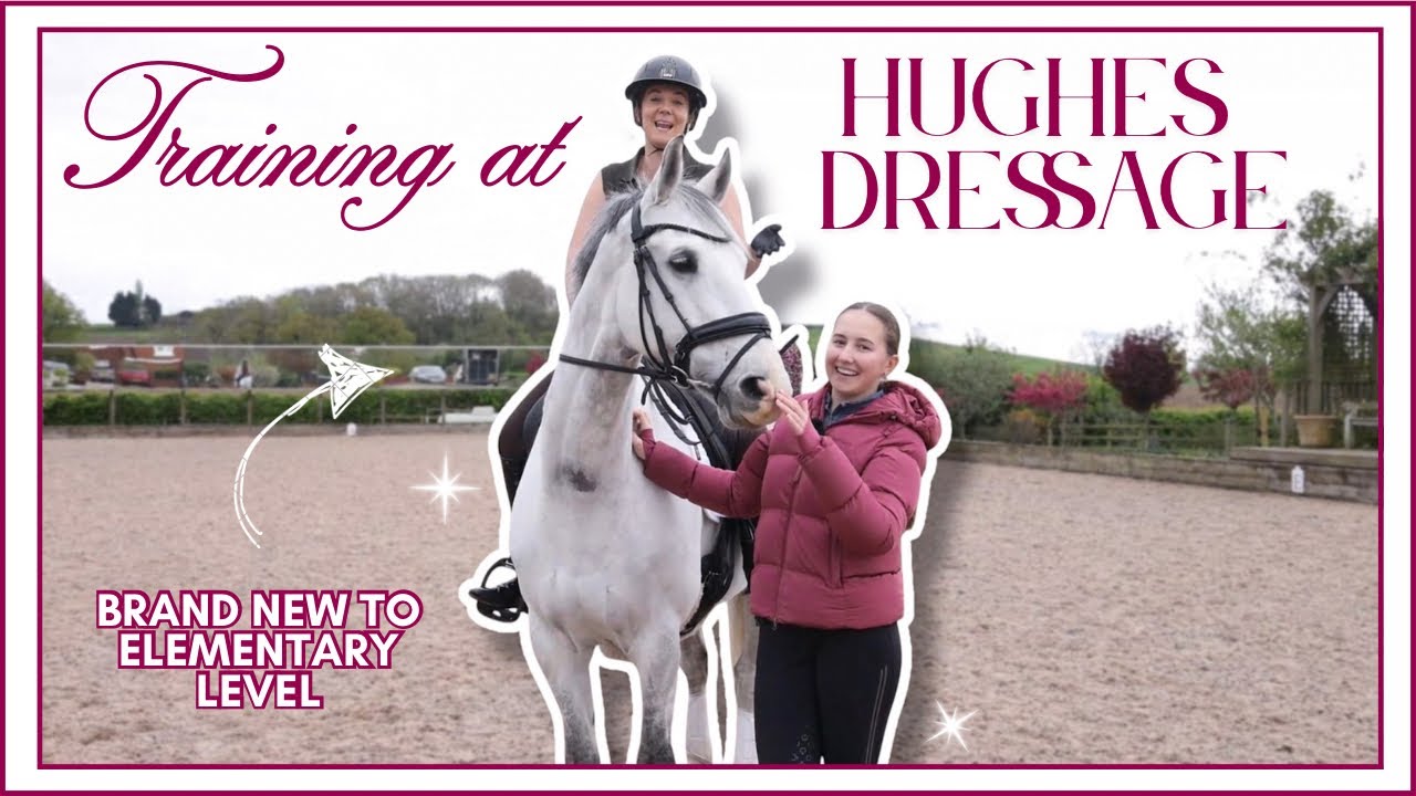 TRAINING ELEMENTARY 5 AT HUGHES DRESSAGE (TOTALLY NEW AT THIS) | Riding with Charlotte