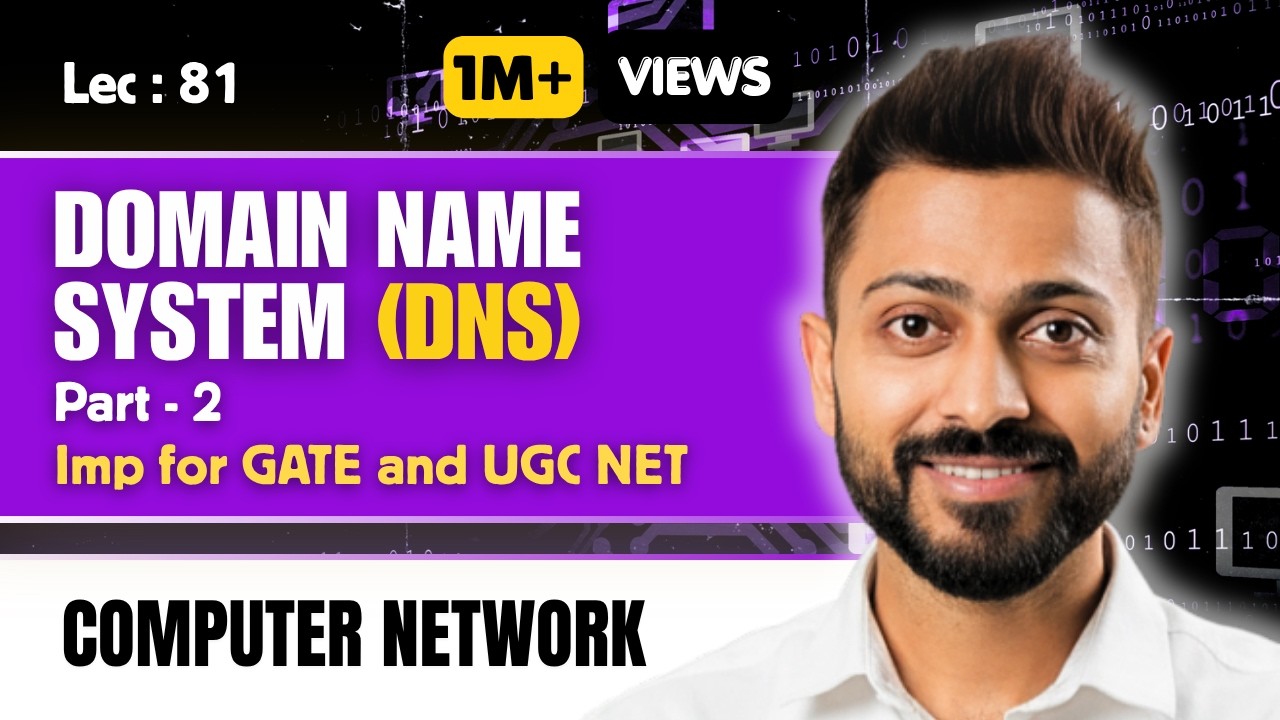 Lec-77: Domain Name Server(DNS) & its types in Hindi | All about DNS
