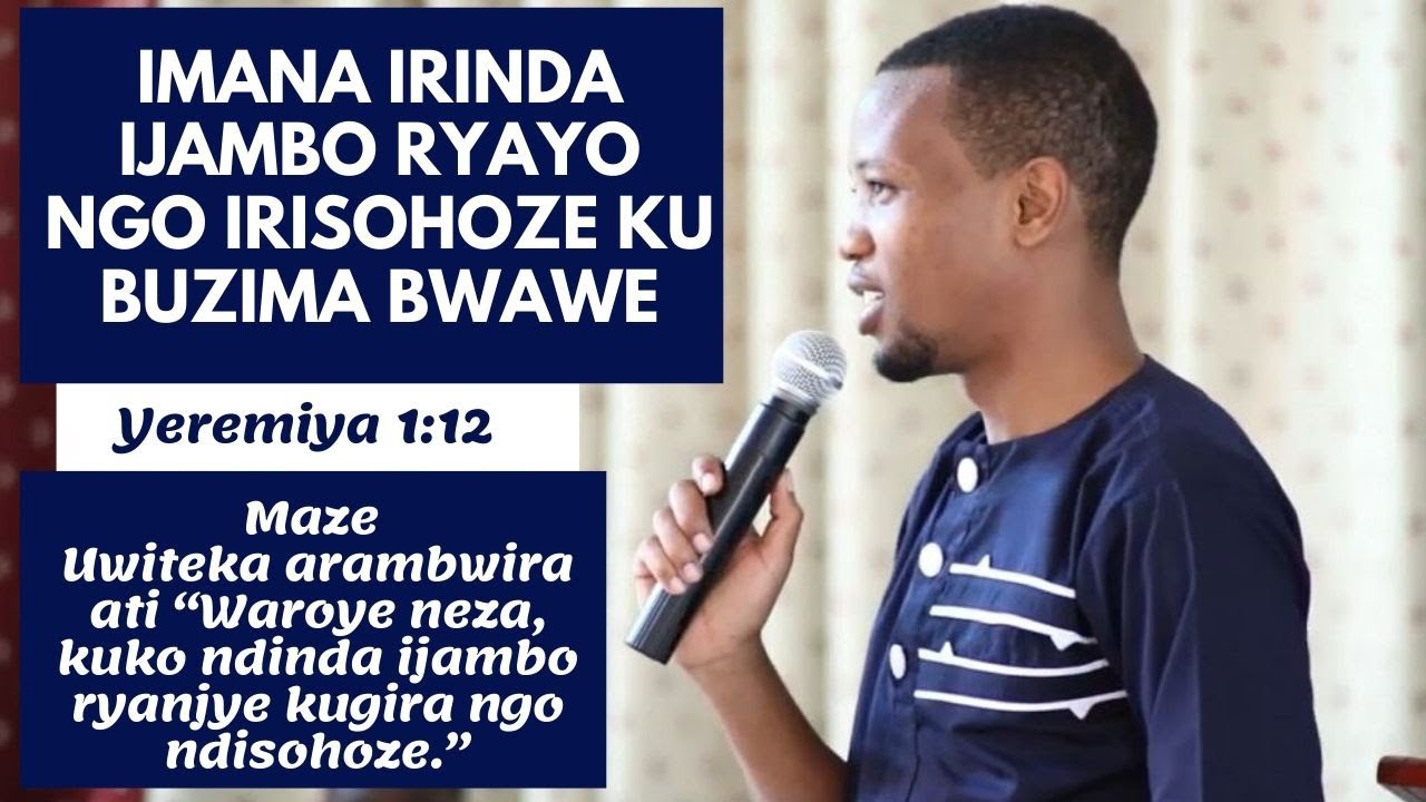 IMANA IRACYARINZE IJAMBO RYAYO NGO  IRISOHOZE  KU BUZIMA BWAWE KOMERA USHIKAME - Irene Manzi Ruhogo