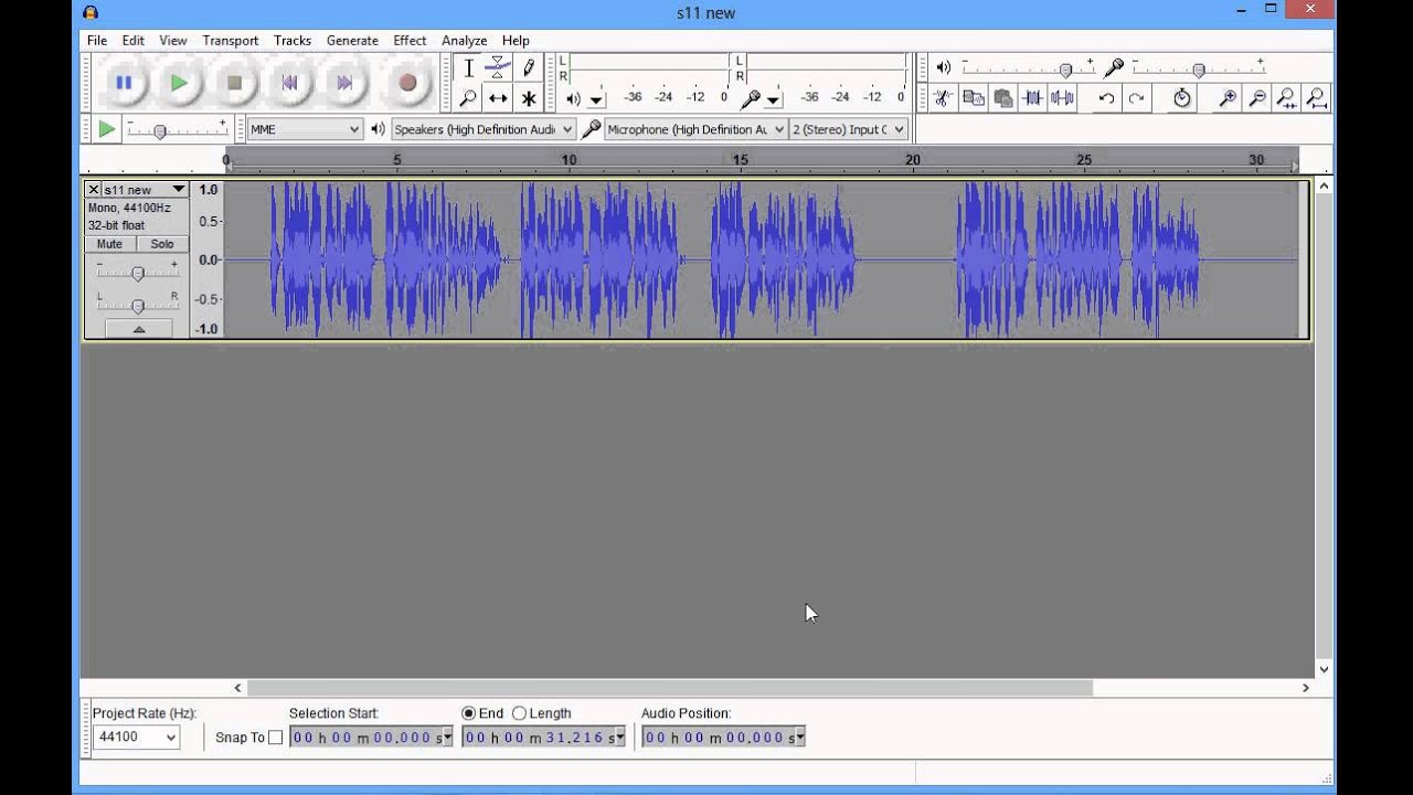 Remove Background Noise from Audio File with Audacity