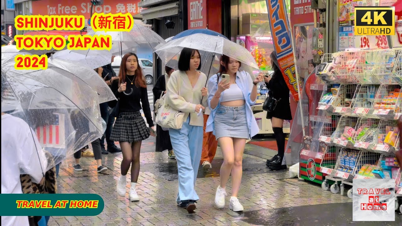 4k hdr japan travel 2024 | Walk in Shinjuku（新宿）Tokyo Japan |  Relaxing Natural City ambience