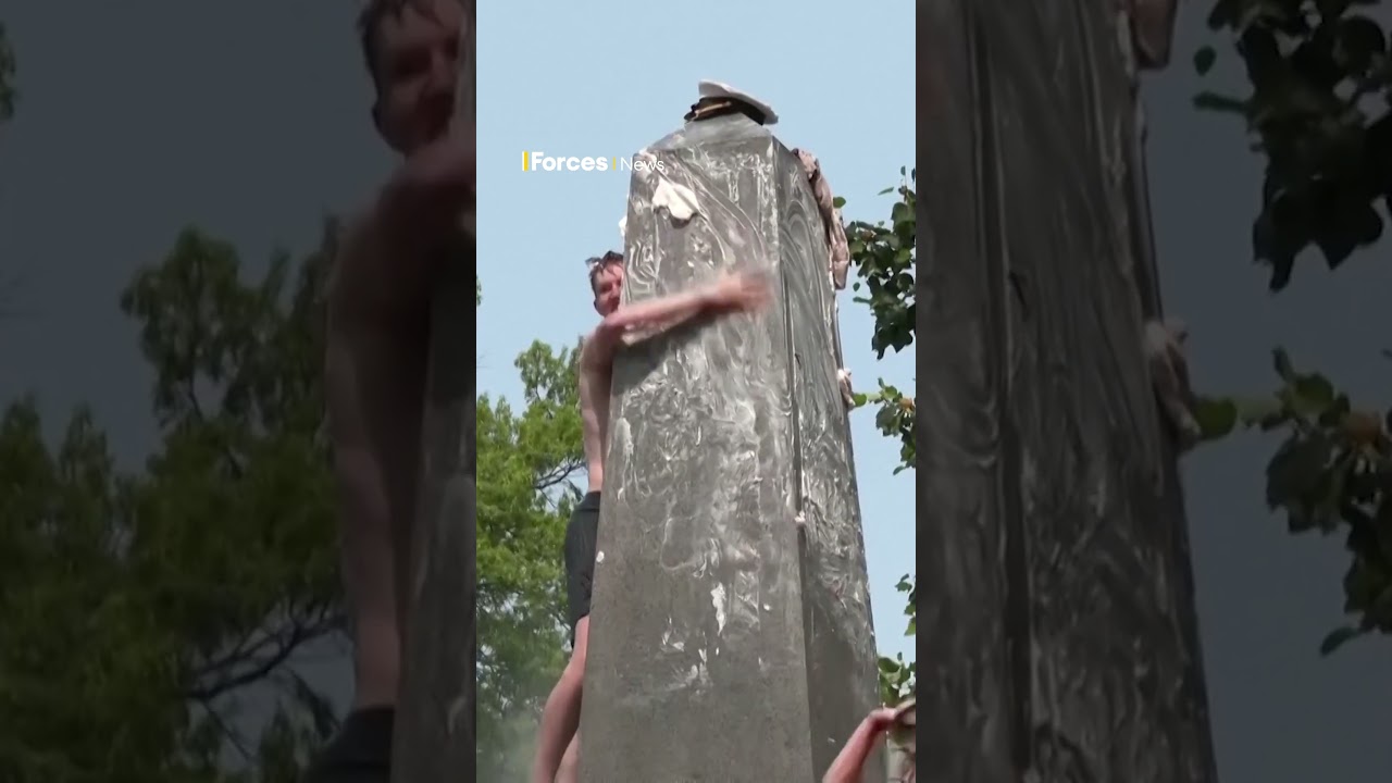Climbing the greasy pole &ndash; the bizarre annual US Naval Academy tradition