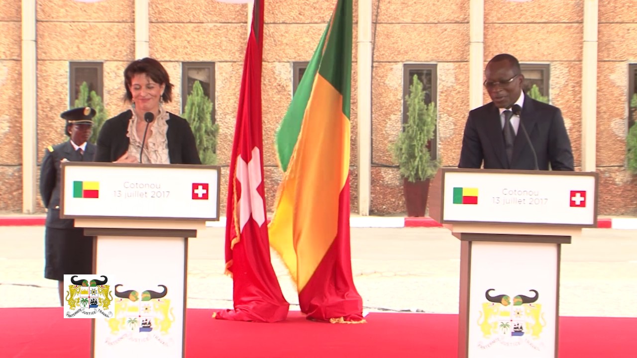 S.E.M. Doris Leuthard, Pdte de la Conféderation Suisse reçue par S.E.M Patrice Talon