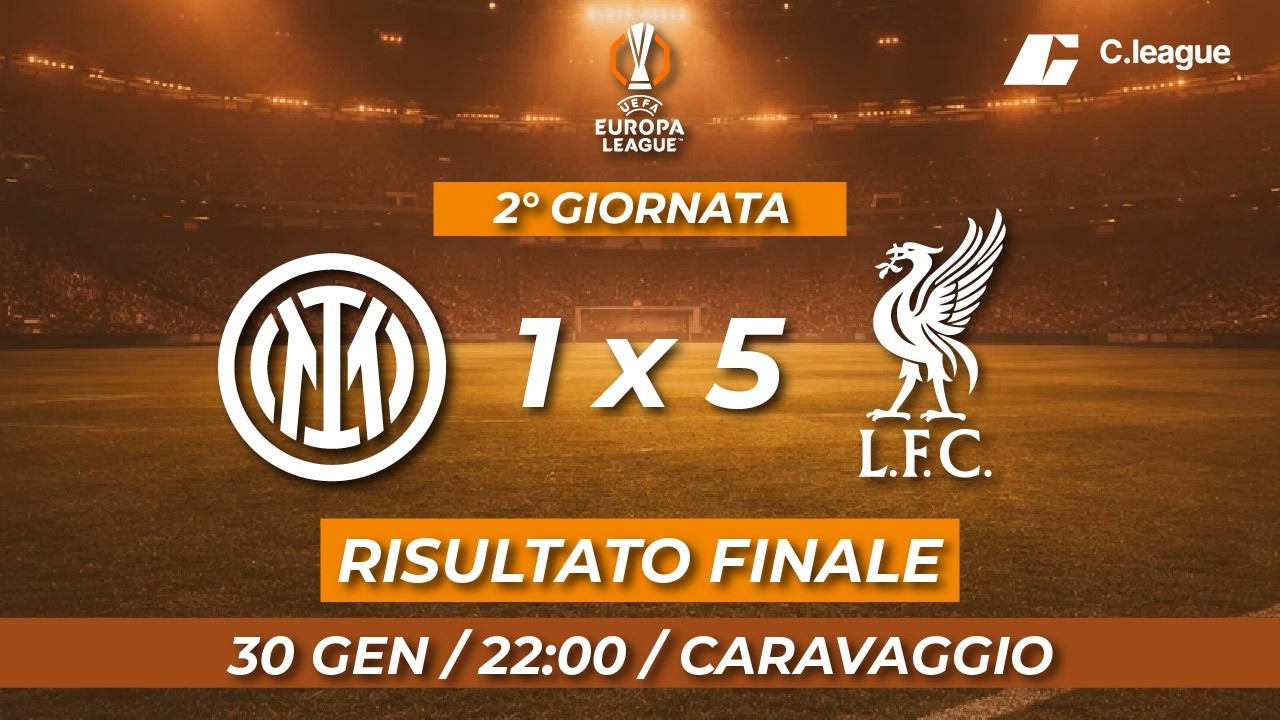INTER 1   5 LIVERPOOL   RISULTATO FINALE