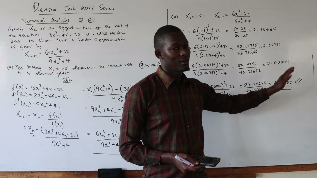 NUMERICAL ANALYSIS JULY 2025 REVISION