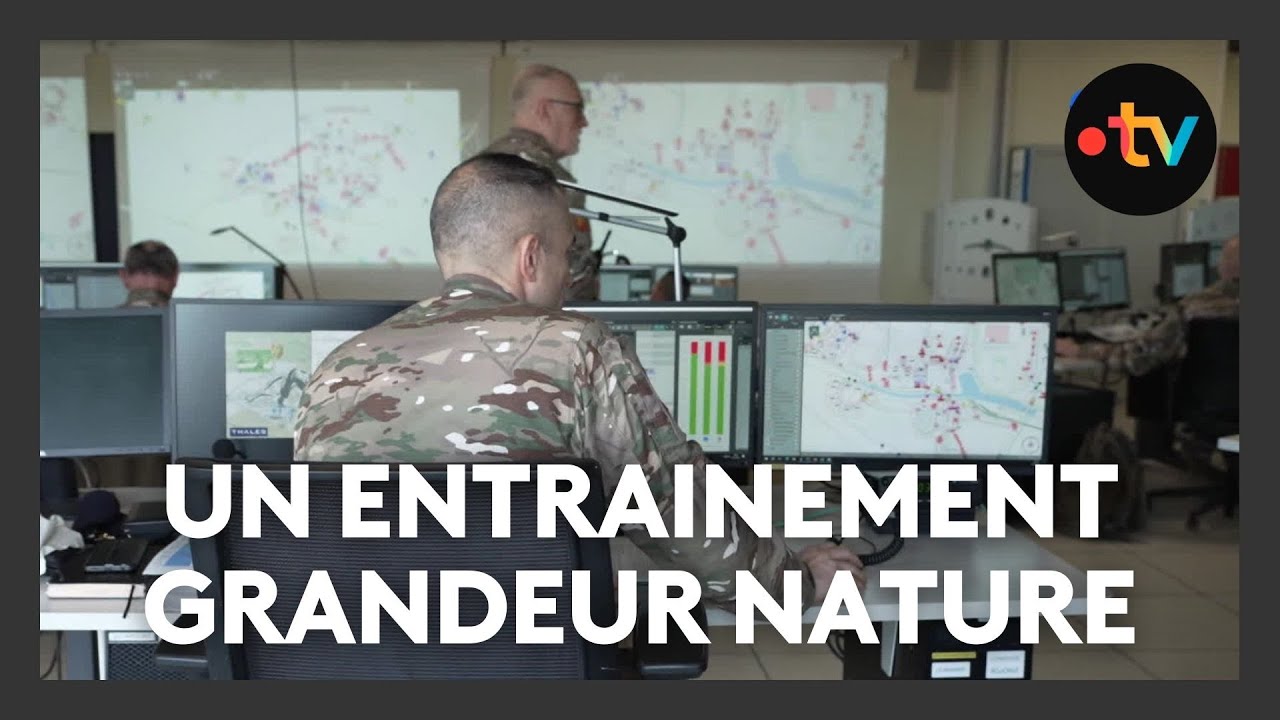 Un entrainement grandeur nature dans ce camp militaire
