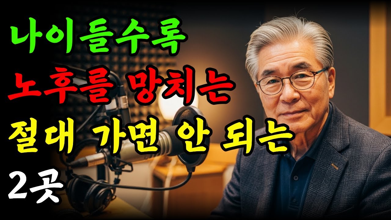 절대 가지 마세요, 노후를 망치는 두 곳을 알려드립니다 | 노후지혜 | 노후행복 | 오디오북