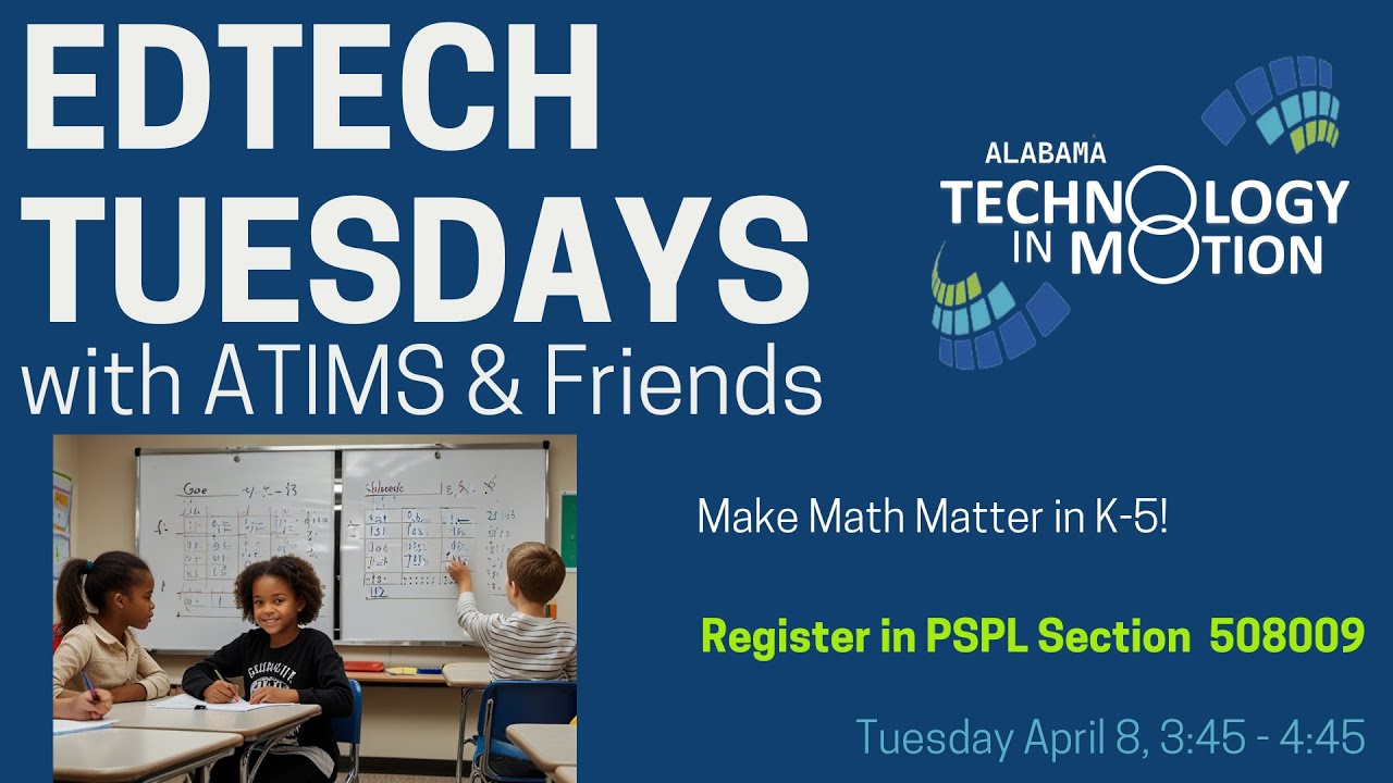 EdTech Tuesdays Make Math Matter in K-5!