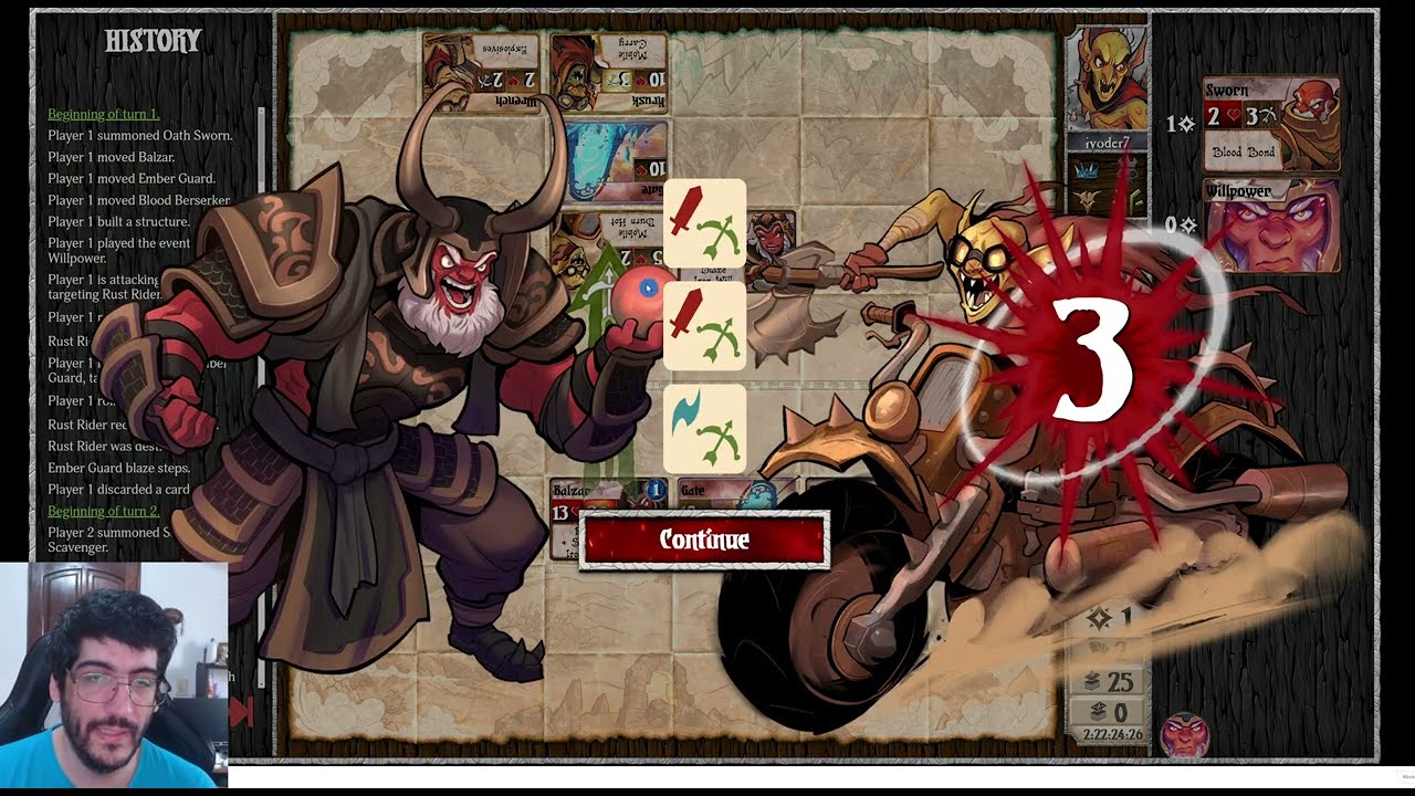 Summoner wars - Ranked Match - Obsidian Dwarves (Waterd) vs Sand goblins (Jyoder)