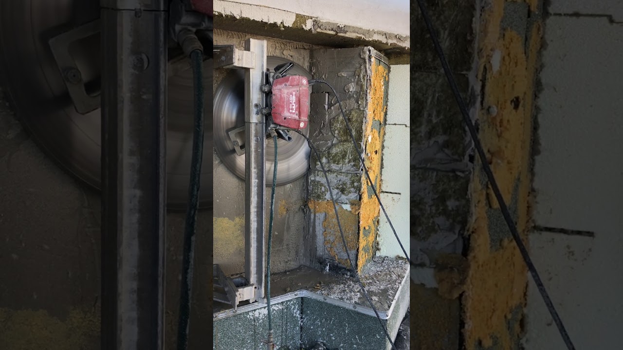 Hilti Betonsäge Baustelle in Bodelshausen