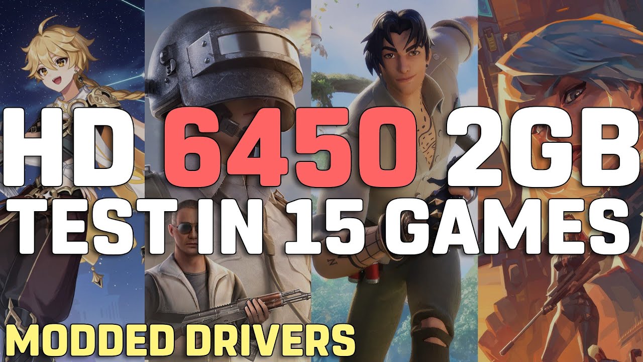 HD 6450 2GB in 2023 | Test in 15 Games | NimeZ Modded Drivers