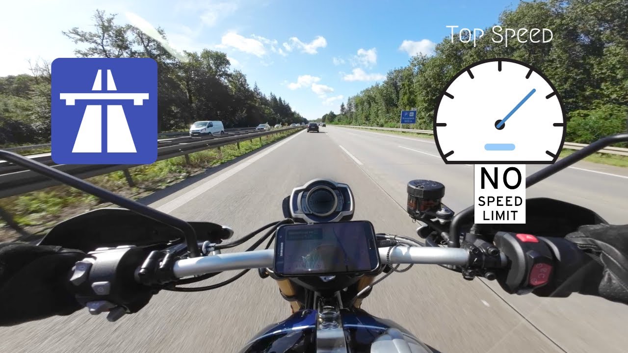 TOP SPEED on AUTOBAHN | TRIUMPH SCRAMBLER 1200