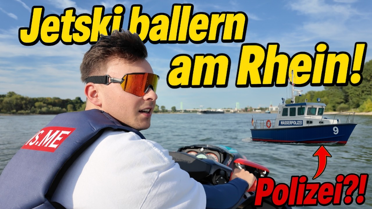 Jetski fahren auf dem Rhein! l Jetski Vlog
