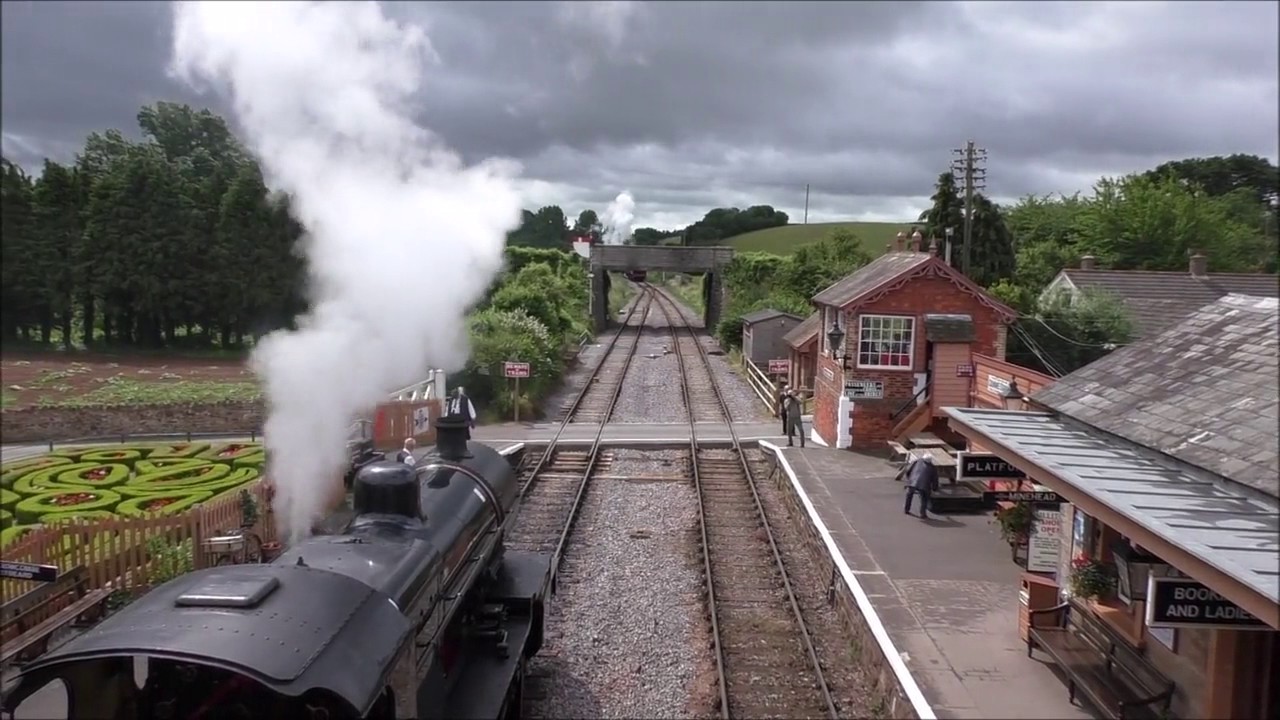 SIX TRAINS ALONG THE WEST SOMERSET RAILWAY 3 JULY 2017 Part 1