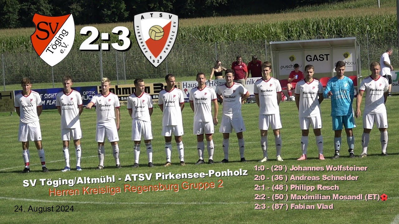 SV Töging/Altmühl - ATSV Pirkensee-Ponholz 2:3 - Herren Kreisliga Regensburg Gruppe 2