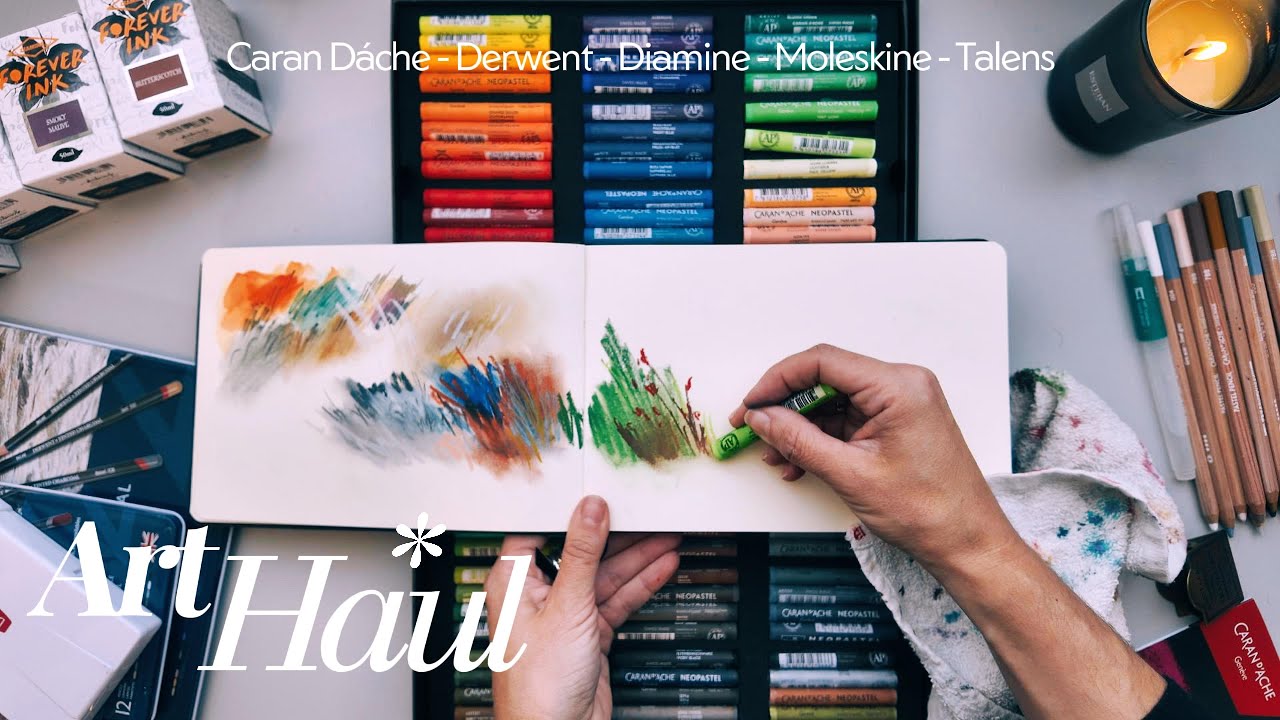 Art Haul: Materiales de arte | Caran Dáche - Derwent -Moleskine - Diamine