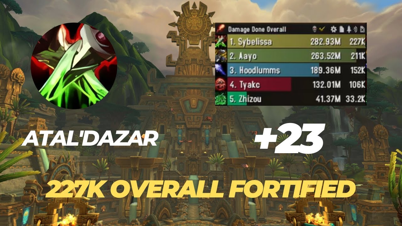+23 Atal'Dazar  assassination rogue POV 227k overall dragonflight 10.2.0 season 3 solo dungeons
