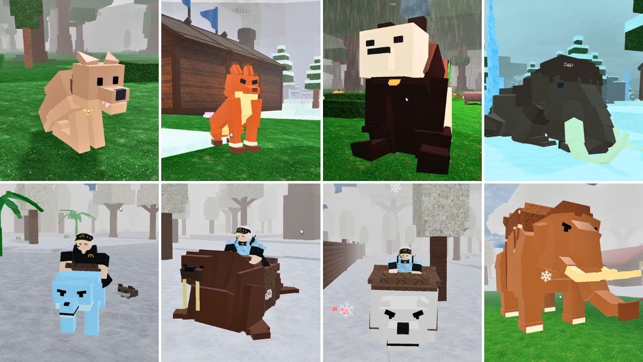 Taming Every Pet In 99Nights In The Forests Vs 99Nights In The Artics(Showcase)