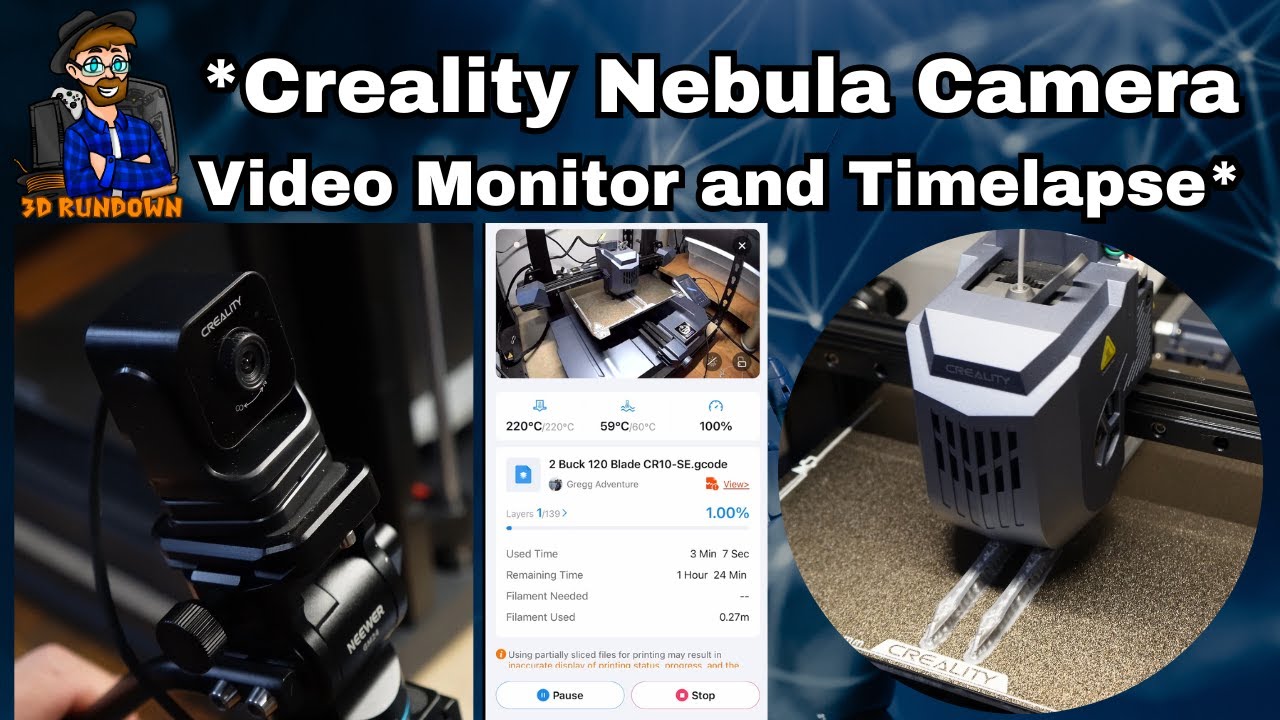 Using the Nebula Camera on CR-10 SE, for Timelapse and Video Monitoring on Creality Cloud