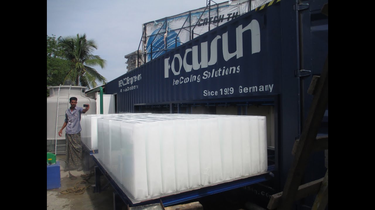 FOCUSUN containerized block ice machine。
