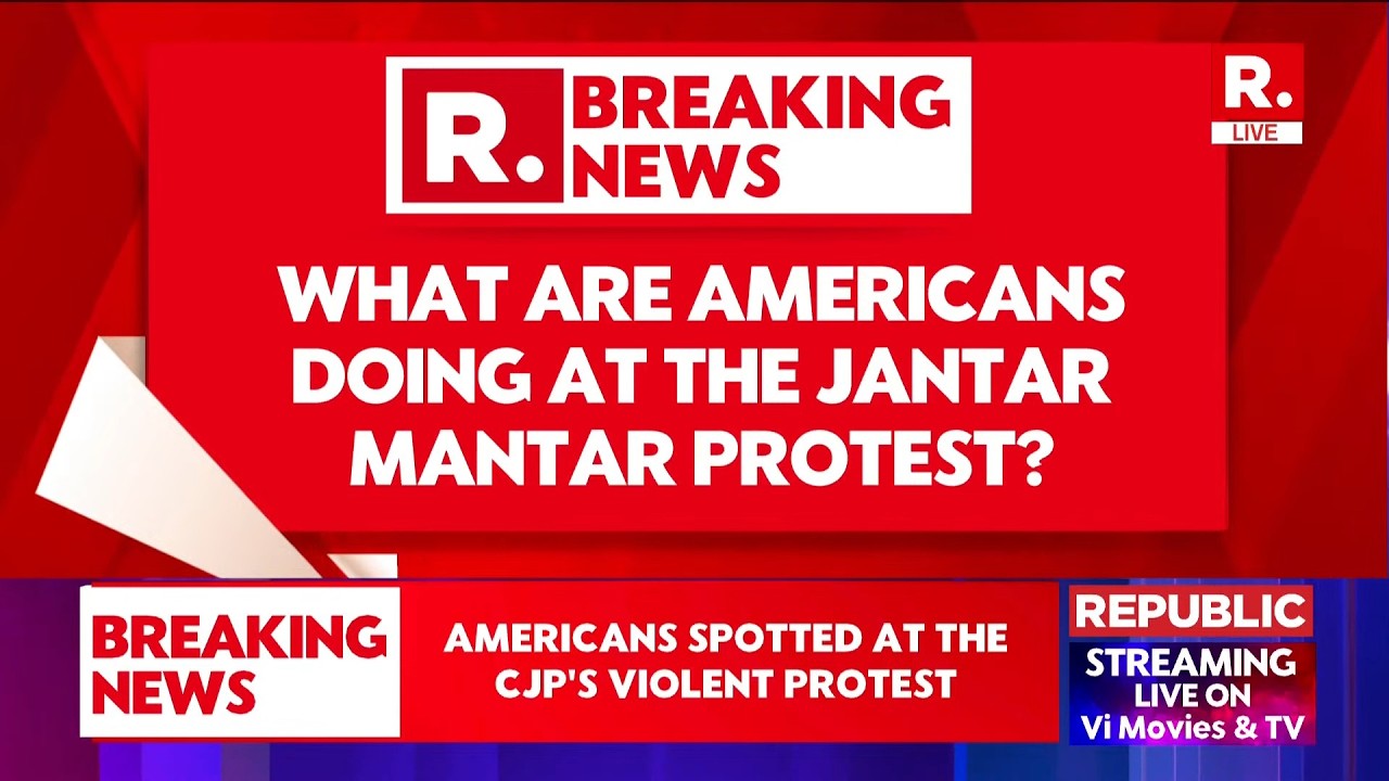 LIVE: American National Spotted At BJP Protest | Questions Raised Over Presence At Jantar Mantar
