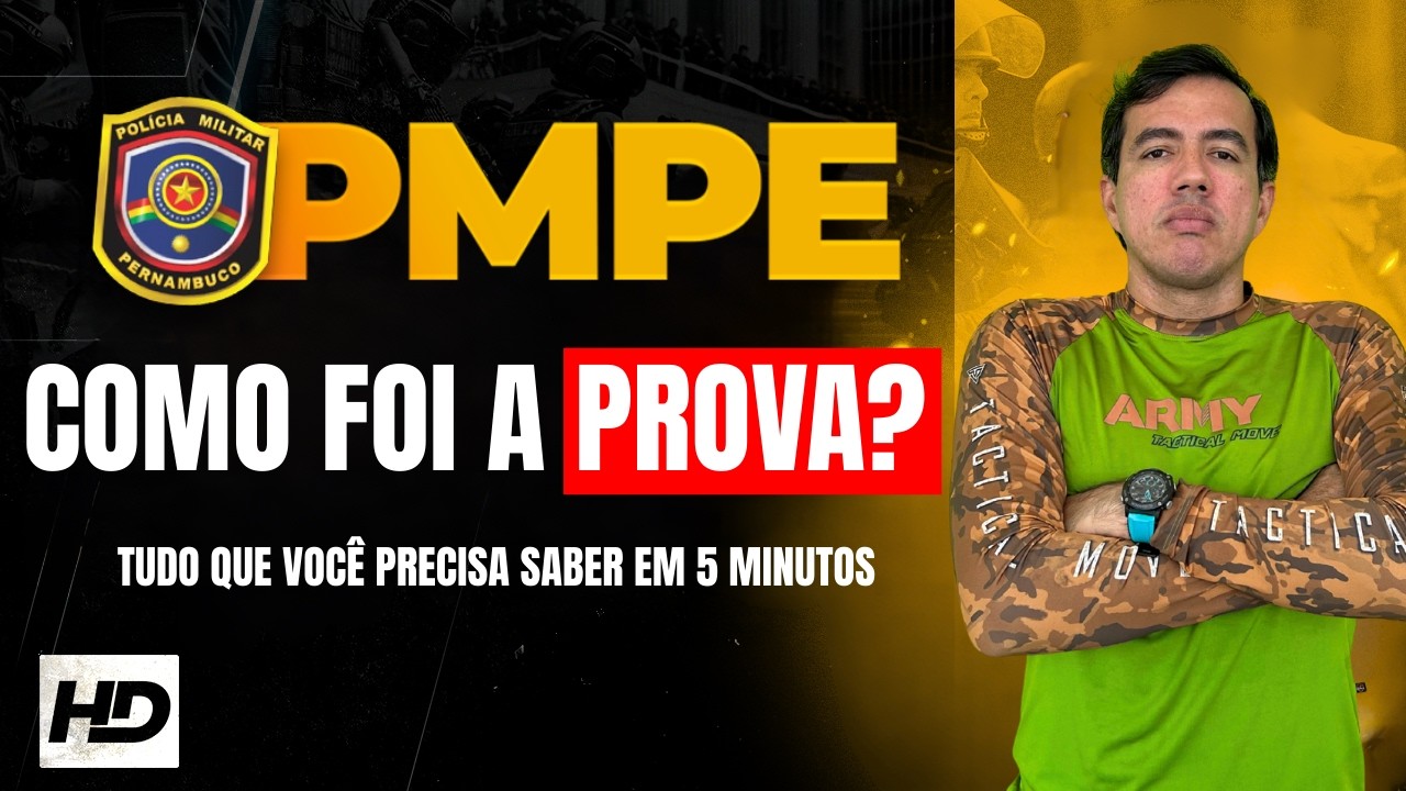 Como foi a ÚLTIMA PROVA da PMPE | O que a banca realmente cobrou - Professor Hugo Dias