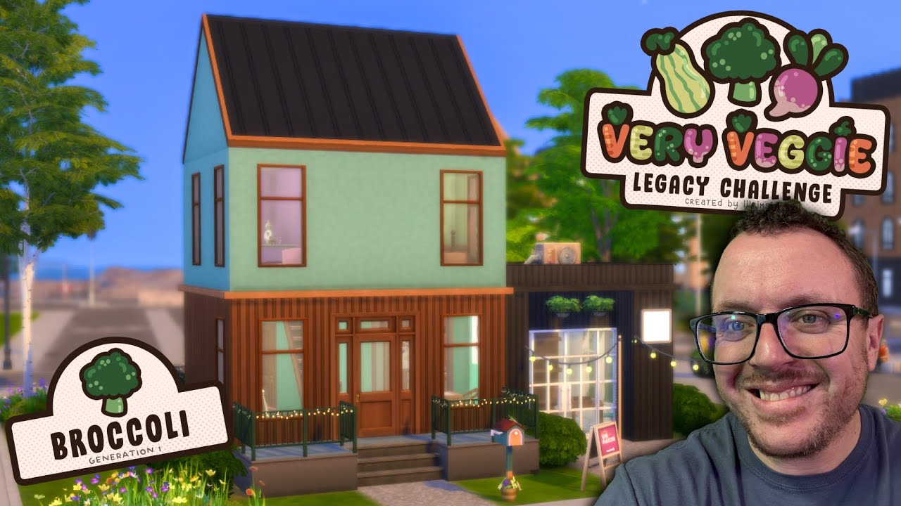 Very Veggie Challenge: Broccoli Starter Home 🥦 | The Sims 4 Speed Build