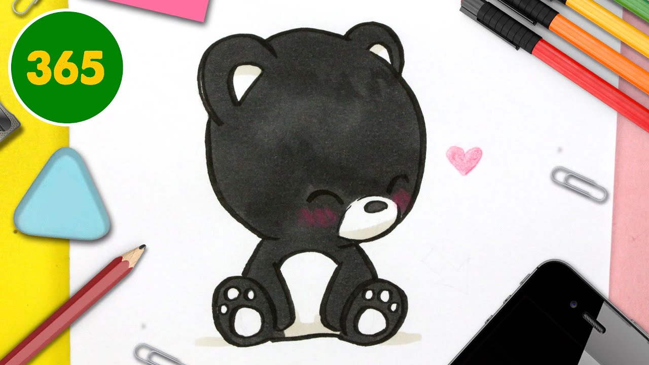 COME DISEGNARE ORSO KAWAII - Come disegnare animali