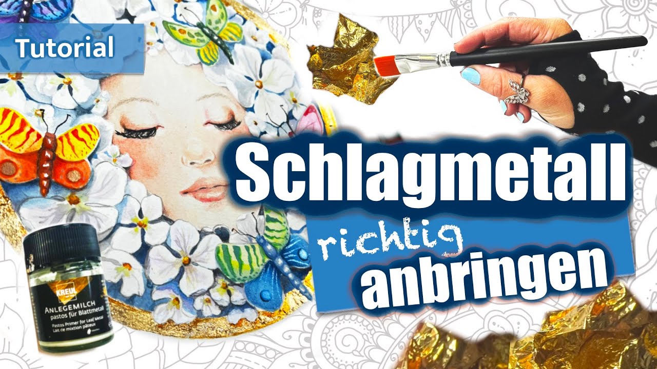 SO GEHTS: Vergolden mit Schlagmetall - traumhafte metallische Effekte