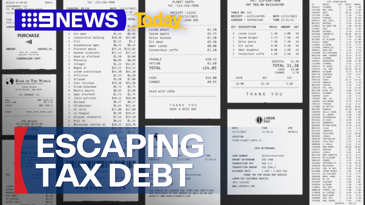 How can you escape unexpected tax debt | 9 News Australia