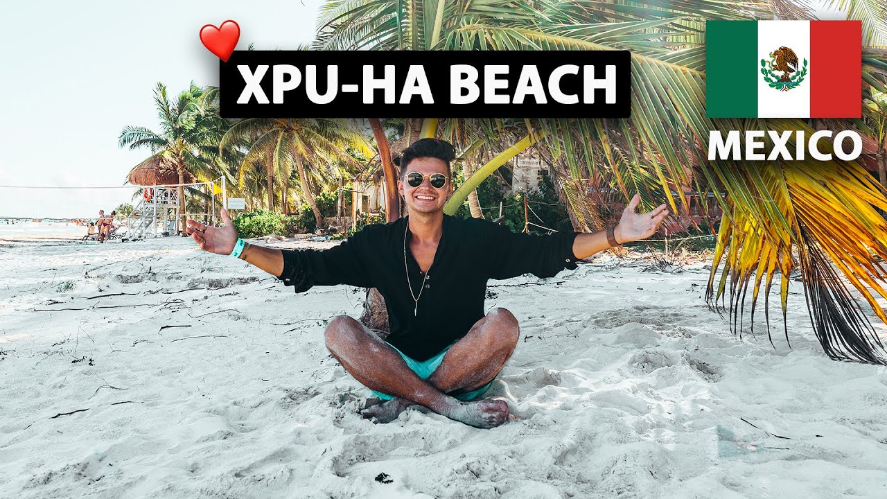 The Best Beach near Playa Del Carmen Mexico (Xpu Ha Beach)